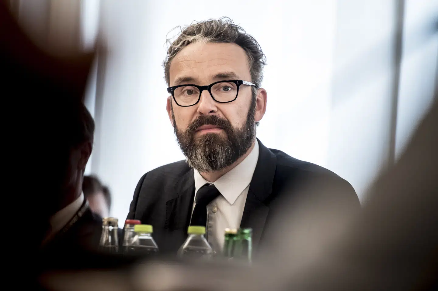 Transportminister Ole Birk Olesen (LA) vil fremme mobiliteten og sikre bedre vilkår for transporterhvervet ved at lade lastbiler og vogntog kører hurtigere på visse strækninger. (Arkiv). Mads Claus Rasmussen/Ritzau Scanpix