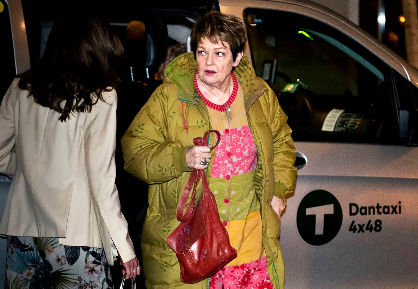 Ghita Nørby ankommer til biografen Grand Teatret onsdag aften.
