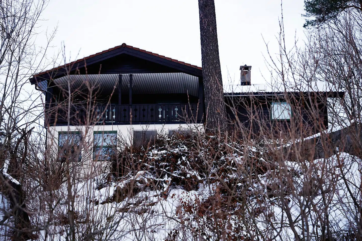 Huset på Sloraveien 4, hvor ægteparret Hagen bor.