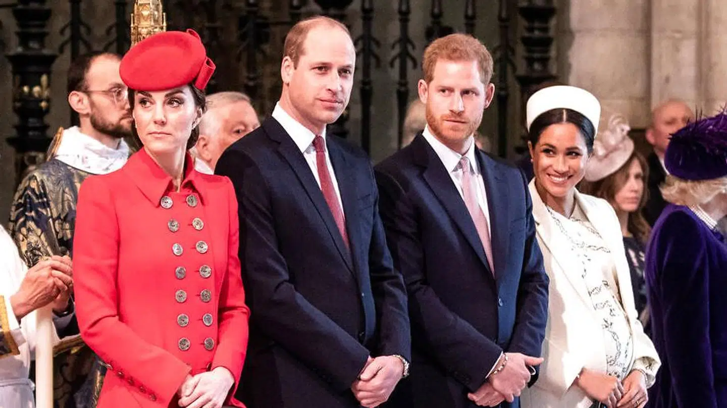 Kate, William, Harry og Meghan.