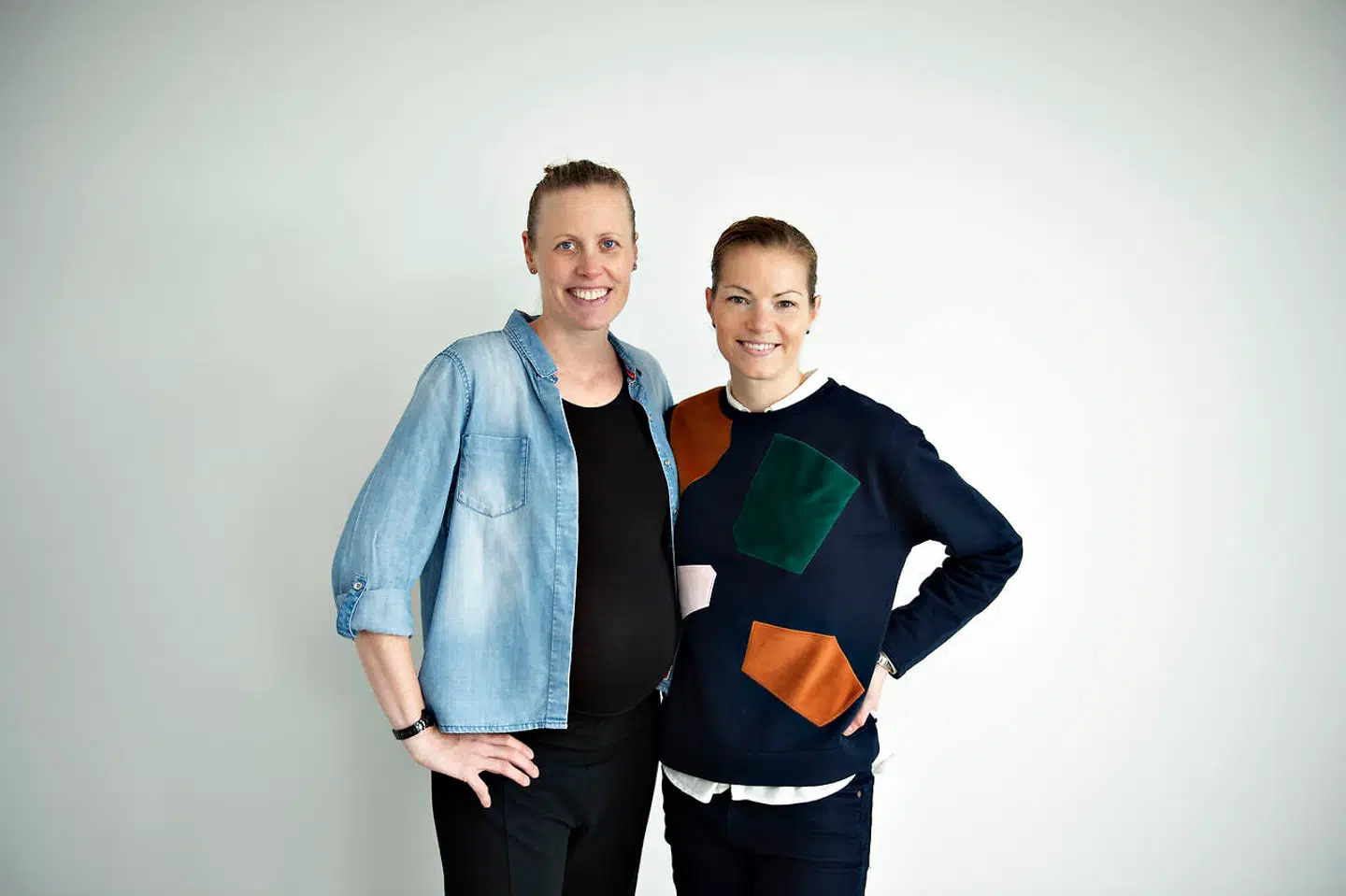 Christinna Pedersen og Kamilla Rytter Juhl bor i Aalborg med deres barn.