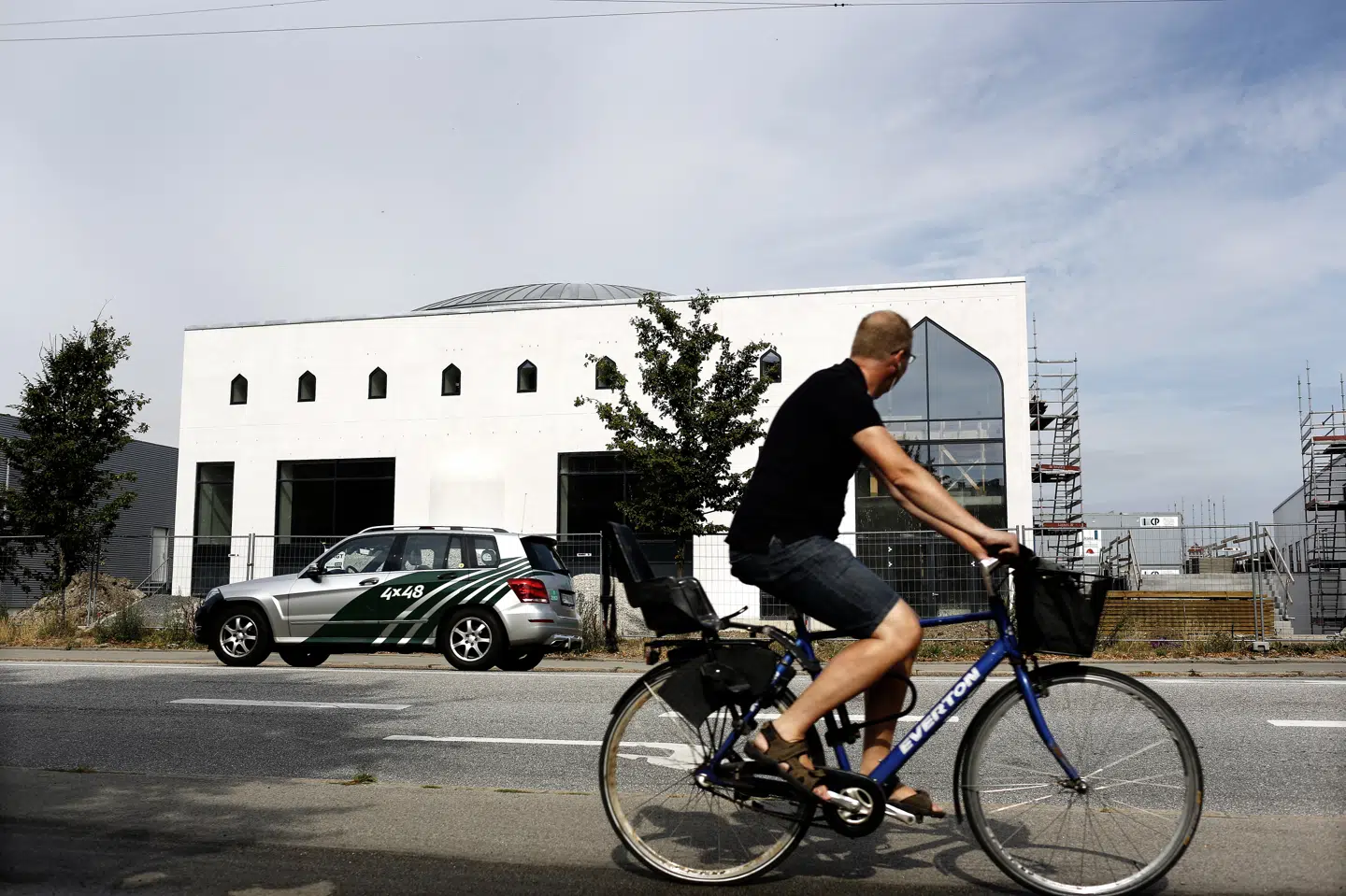 Hamad Bin Khalifa Civilisation Center er navnet på den stormoské på Nørrebro i København, der fik massiv støtte fra Qatar. Den lille oliestat menes at have doneret omkring 100 millioner til opførelsen af moskéen i Rovsingsgade, der åbnede i 2014. (Arkivfoto) Niels Ahlmann Olesen/Ritzau Scanpix