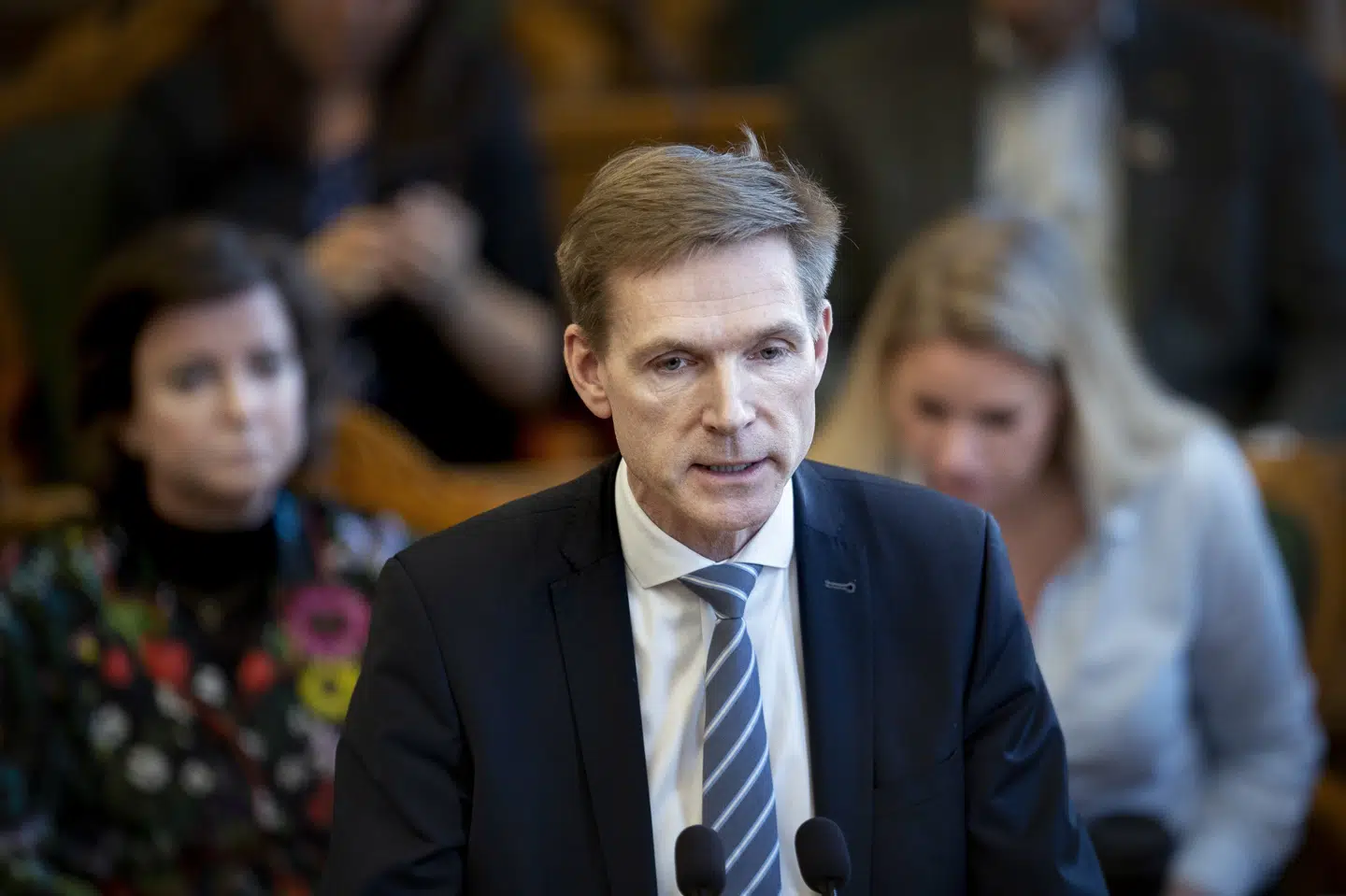 Dansk Folkepartis formand, Kristian Thulesen Dahl, siger, at partiet skal have mindst 17 procent af stemmerne for at gå i regering. (Arkivfoto) Liselotte Sabroe/Ritzau Scanpix