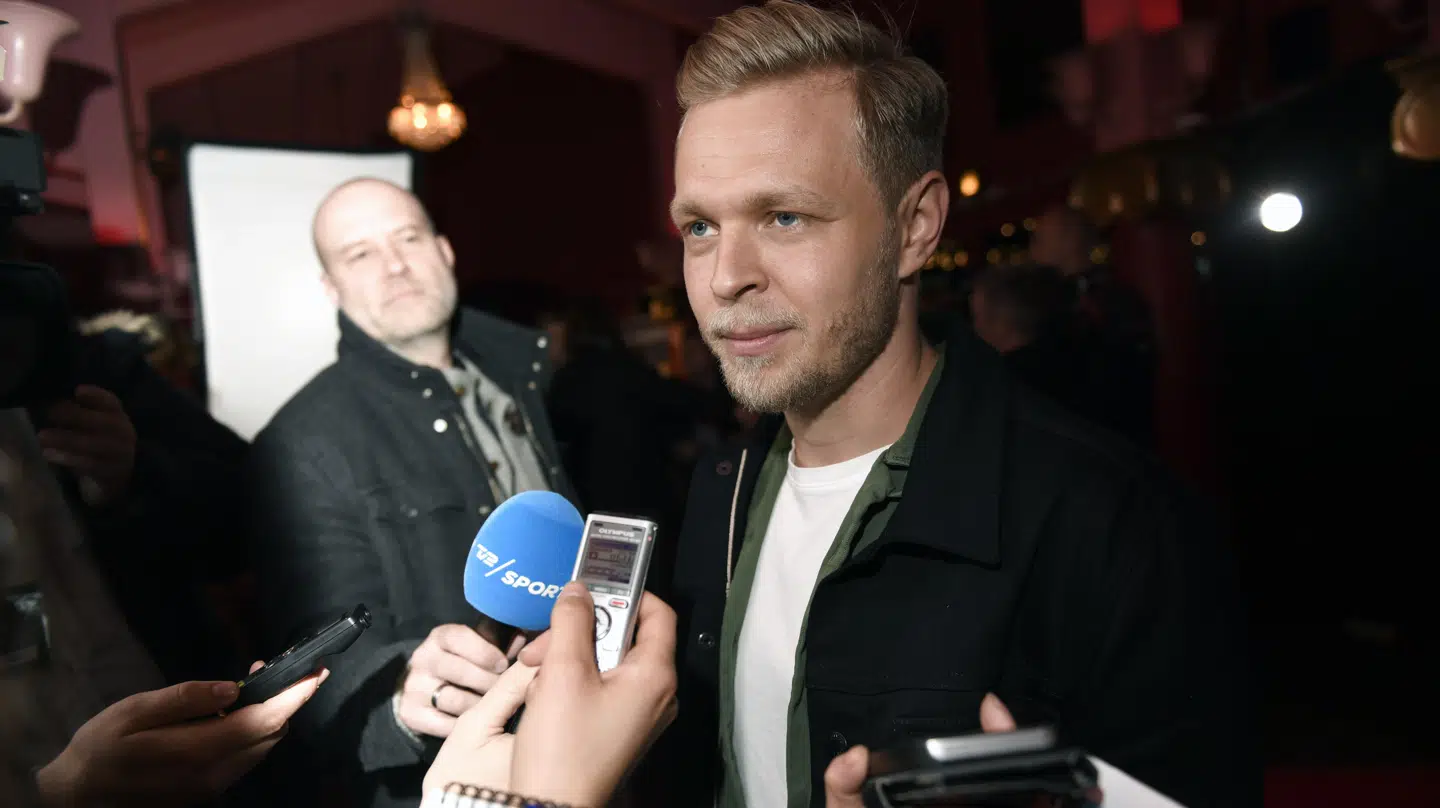 Kevin Magnussen var en populær mand onsdag aften forud for talkshowet i Cirkusbygningen.