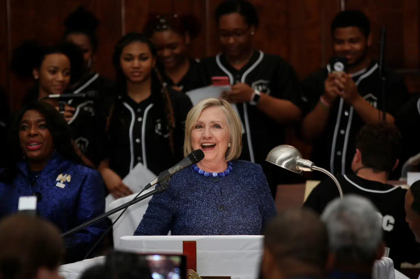 Hillary Clinton fik flest stemmer ved præsidentvalget i 2016, men måtte på grund af valgmandskollegiets matematik se sig slået af Donald Trump. Christopher Aluka Berry/Reuters