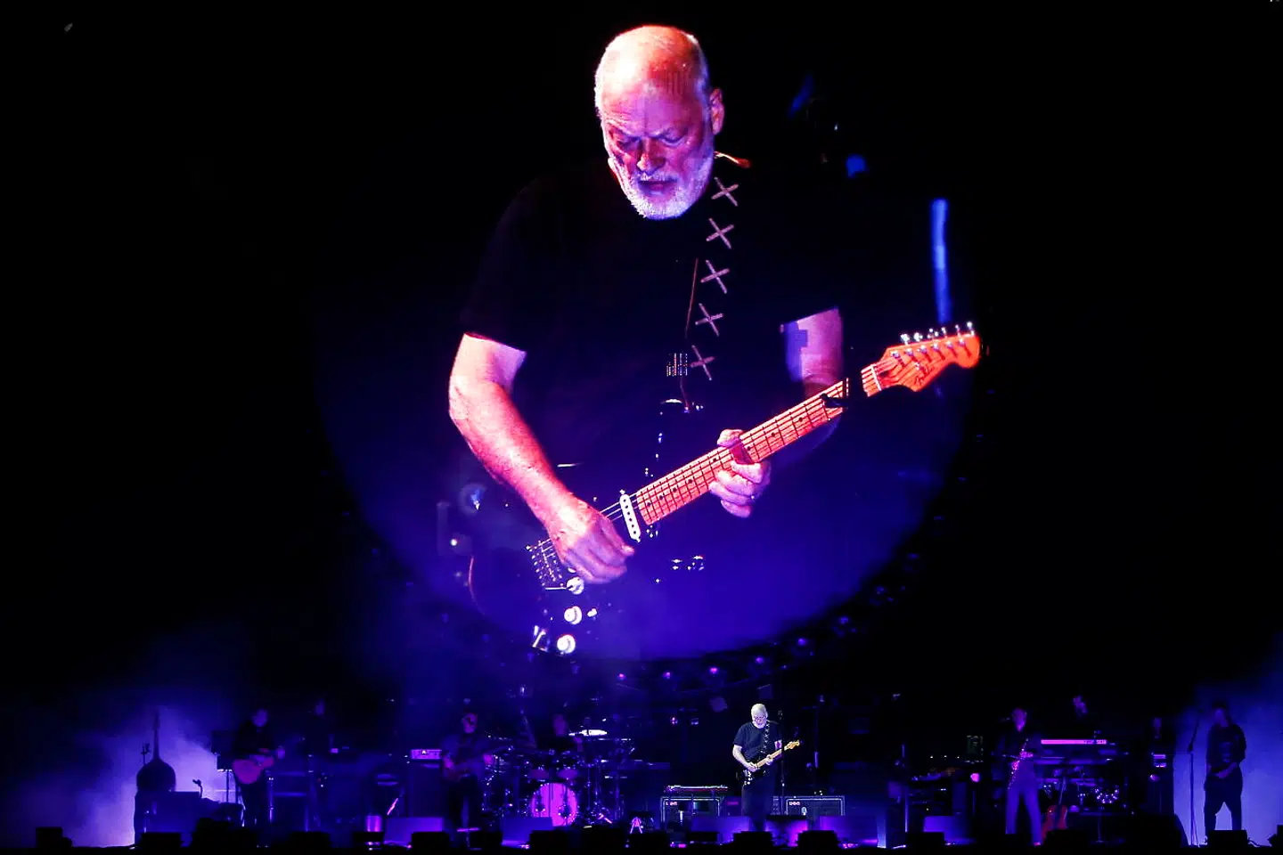Arkivfoto. David Gilmour fra det verdenskendte band Pink Floyd var også blandt T-Rex Effects' kunder. EPA/MARIO RUIZ
