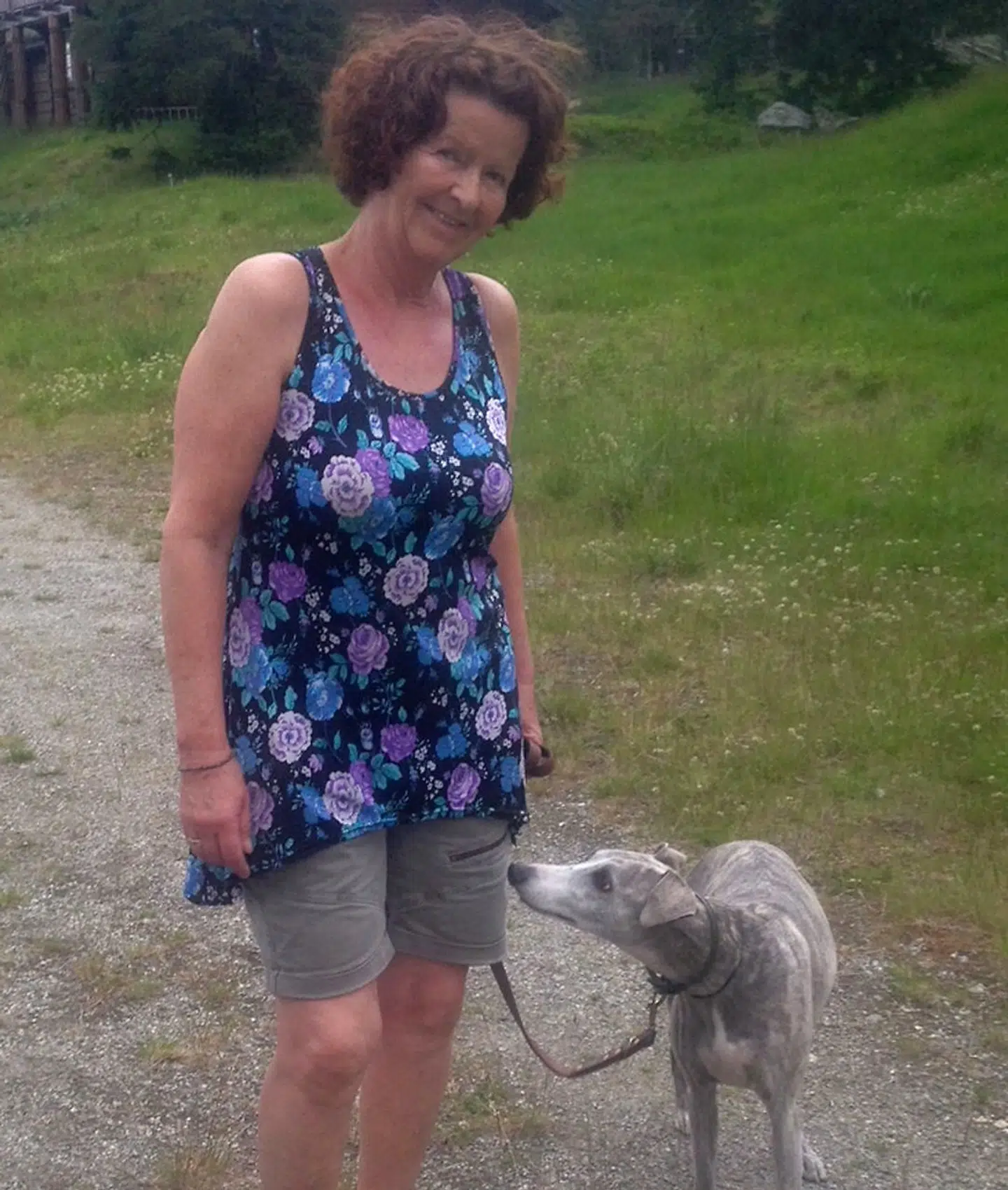 Anne-Elisabeth Hagen blev tit set ude at gå med familiens hund.