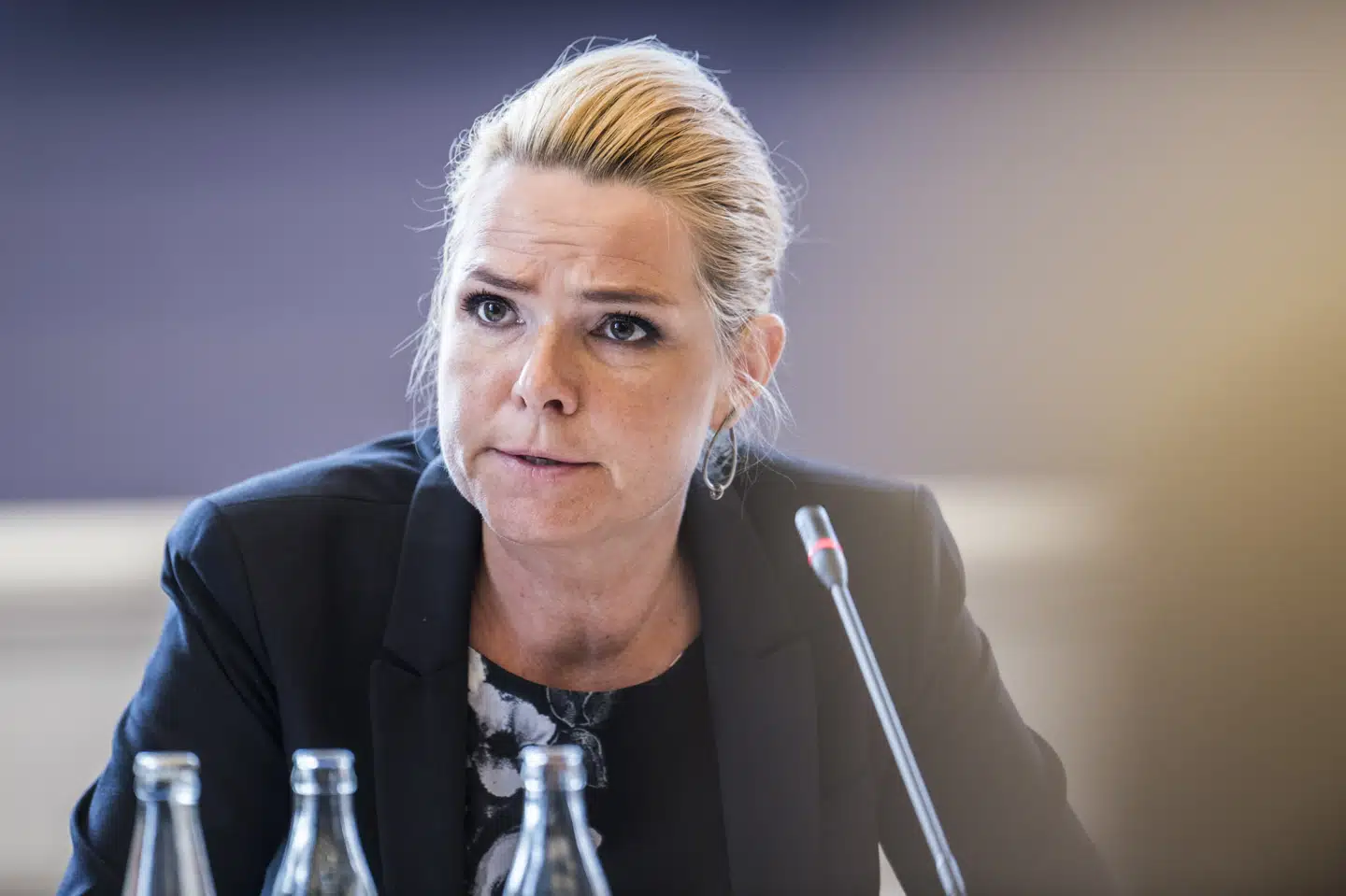 Udlændinge- og integrationsminister Inger Støjberg (V) mener ikke, at en mail fra Udlændingestyrelsens daværende direktør dateret februar 2016 ændrer ved sagen om adskillelse af asylpar, hvor mindst den ene er mindreårig. Ida Marie Odgaard/Ritzau Scanpix