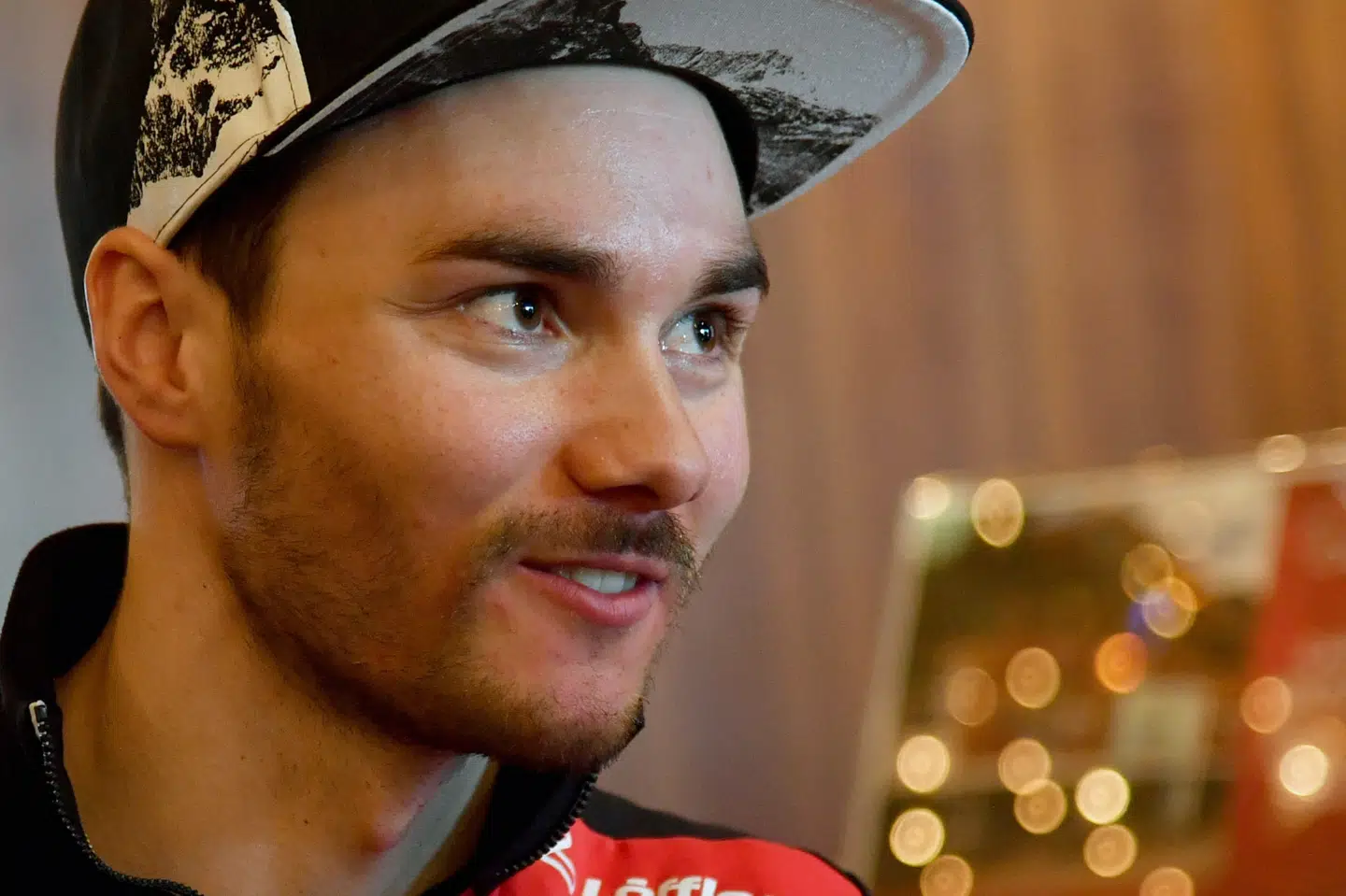 Max Hauke deltog for to uger siden i en pressekonference i forbindelse med ski-VM. Onsdag blev han anholdt i færd med at dope sig. Barbara Gindl/Ritzau Scanpix