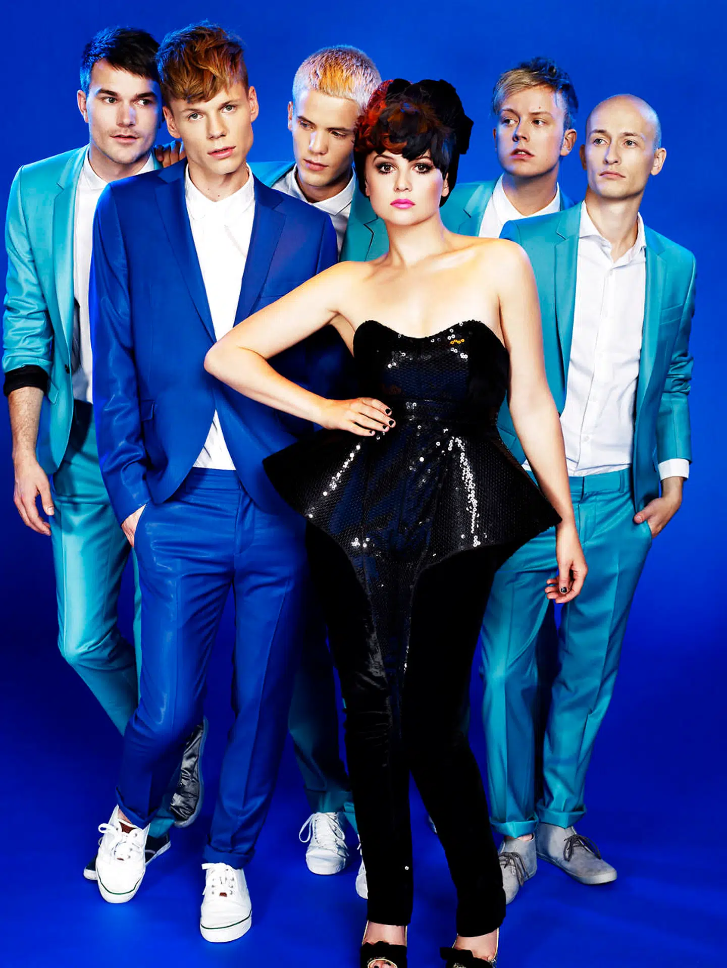 Alphabeat, som de så ud i 2009, da de hittede i England med albummet 'The Spell'.