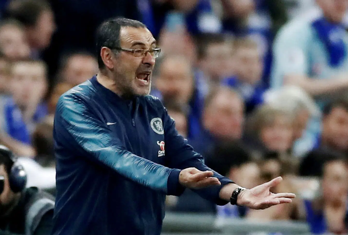 Maurizio Sarri var rasende på Wembley søndag. Nu vil han videre.