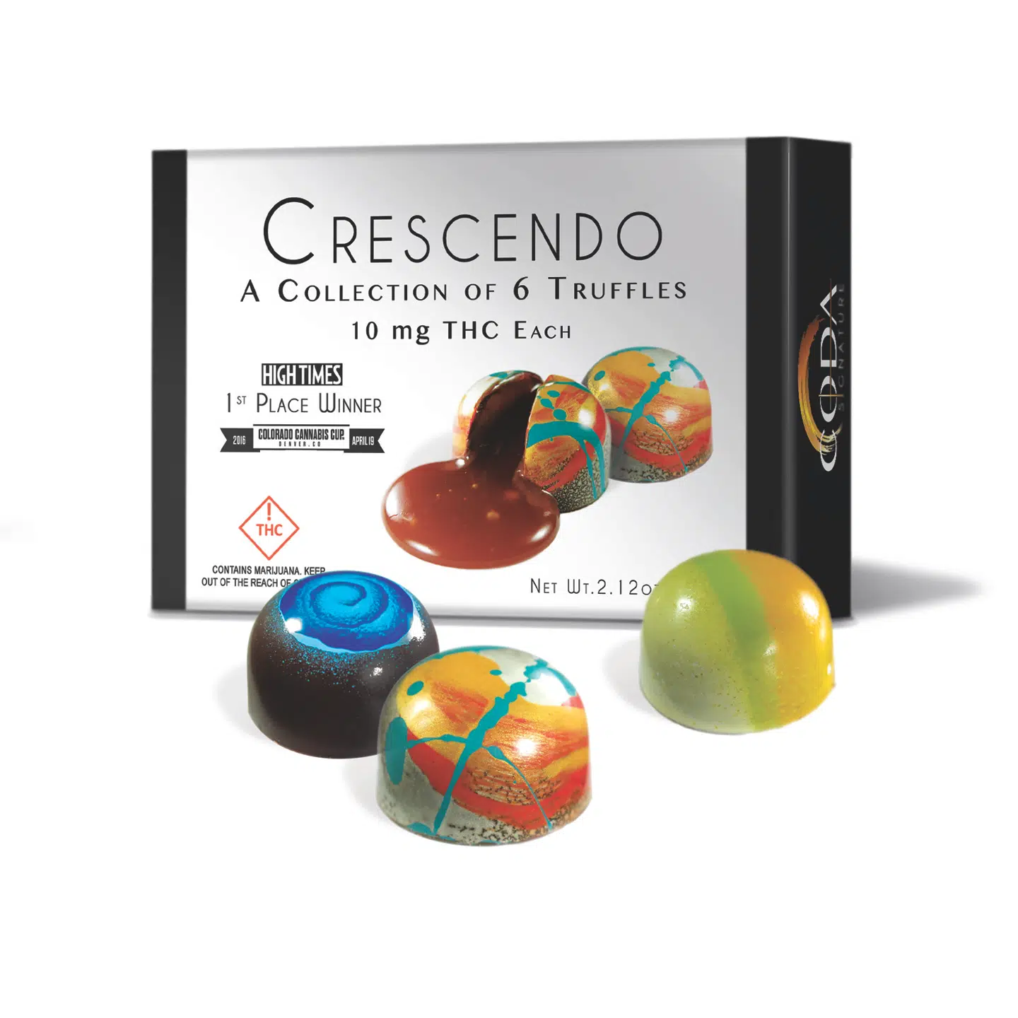 Stjernerne får blandt andet denne cannabischokolade i en giftbag.