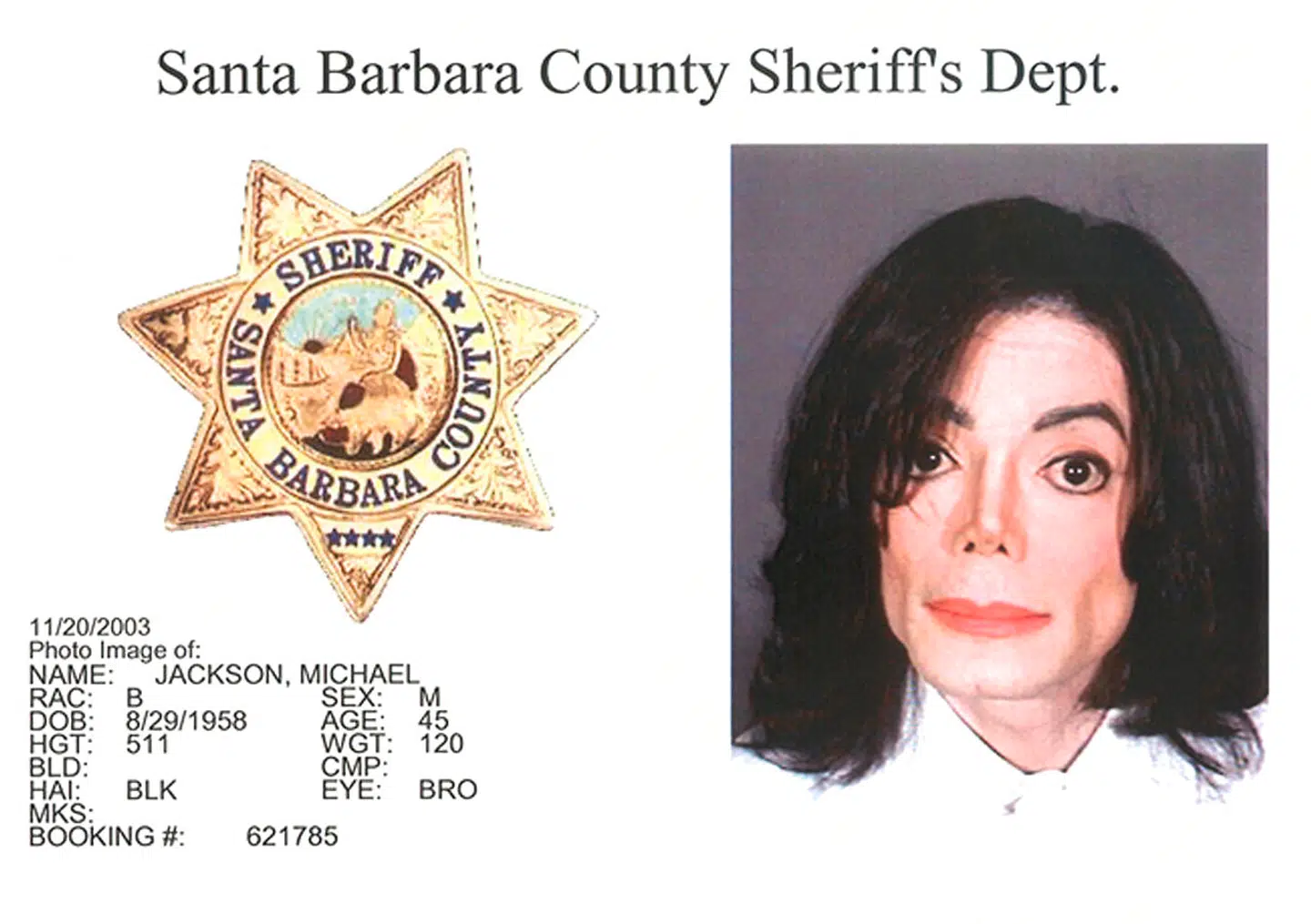 I 2003 blev Michael Jackson anholdt og sigtet for at have misbrugt et barn. To år senere blev han frikendt i retten