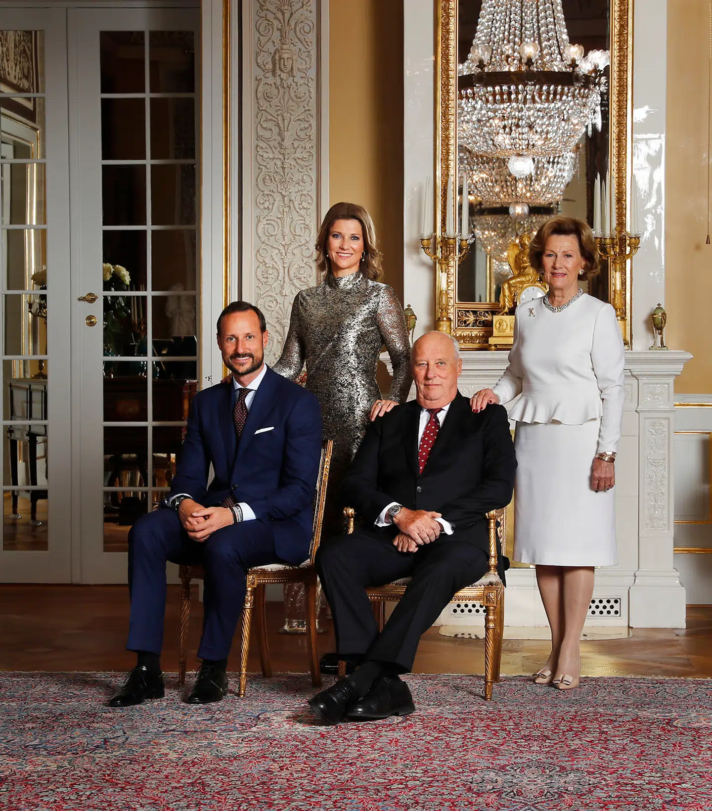 ARKIVFOTO af kong Harald, dronning Sonja, kronprins Haakon og prinsesse Märtha Louise.