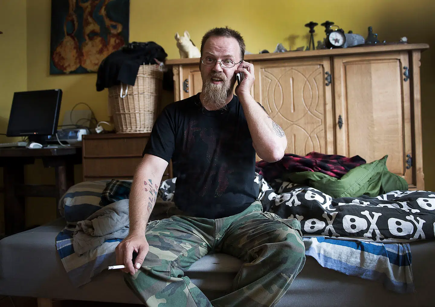 Robert Nielsen har forklaret i retten, at han ejer en andelslejlighed og at han ryger hash hver dag. Det koster ham cirka 1.000 kroner om måneden. /ritzau/ (Mogens Flindt/POLFOTO/arkiv)