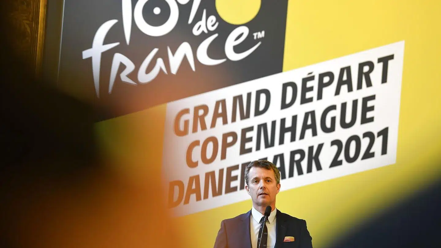 HKH Kronprins Frederik under Tour-pressemødet på Københavns Rådhus.