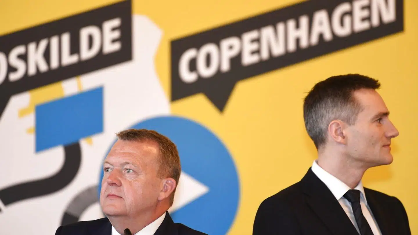 Tour de France direktør Christian Prudhomme, Københavns overborgmester Frank Jensen, statsminister Lars Løkke Rasmussen og erhvervsminister Rasmus Jarlov holder pressemøde om Tour de France på Københavns Rådhus, torsdag den 21. februar 2019. Kronprins Frederik er også til stede. Tour de France har meddelt, at cykelløbet i 2021 starter i Danmark.(Foto: Mads Claus Rasmussen/Scanpix 2019)