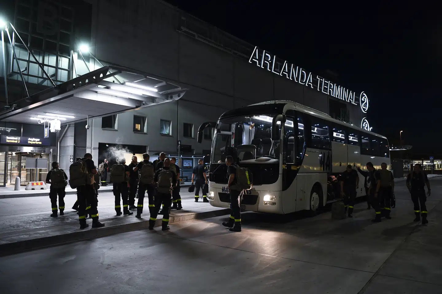 En rapport fra politiet i Sverige viser, at kriminelle netværk har kontakter blandt medarbejdere i den svenske lufthavn Arlanda (Arkivfoto). Jonathan Nackstrand/Ritzau Scanpix