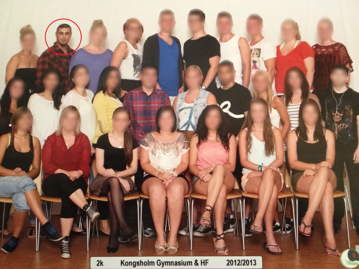 Ömer Kücükavci, der blev kaldt 'Ymer' og 'Ømse', ses øverst til venstre. Foto: Privat