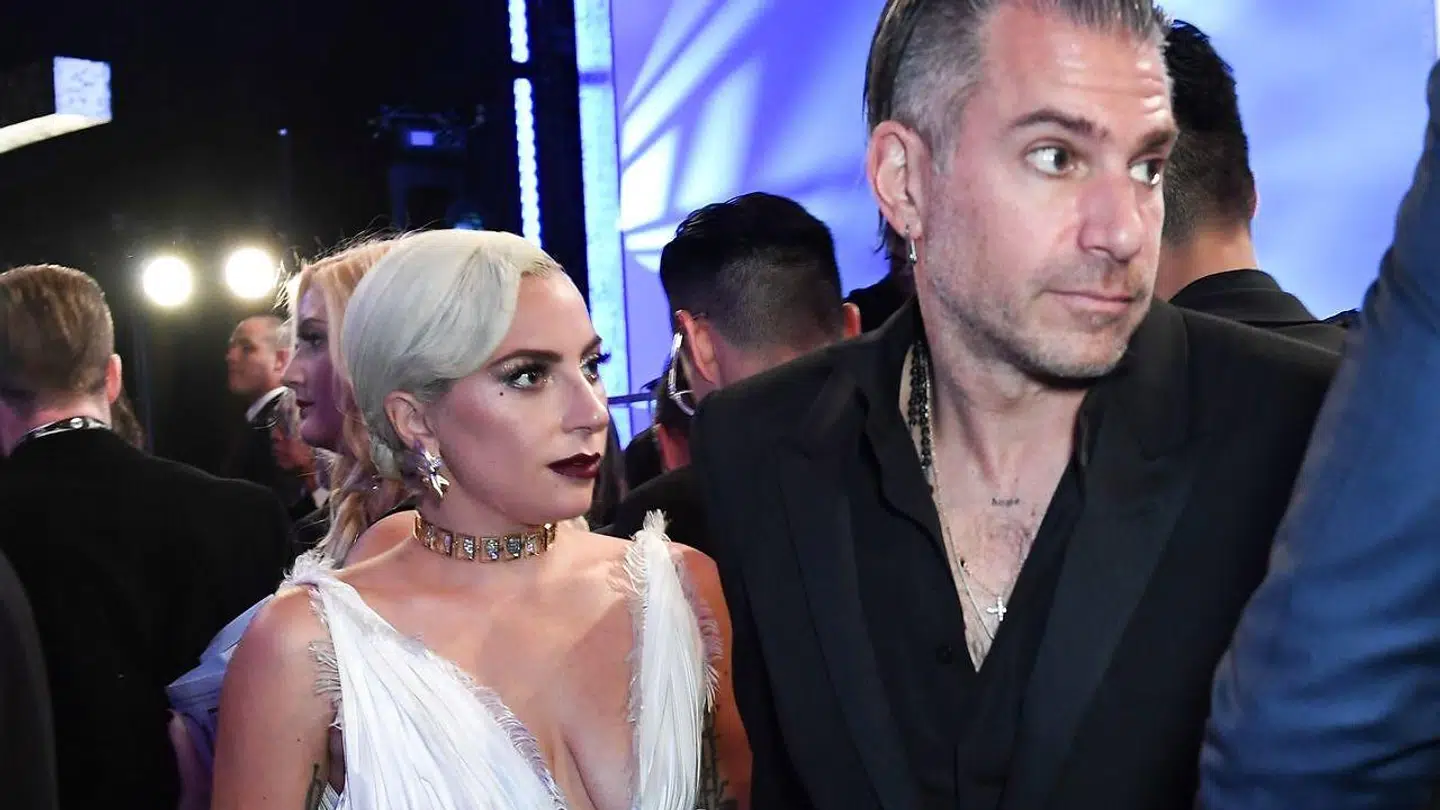 Lady Gaga og hendes forlovelse Christian Carino fotograferet sammen i januar i år.