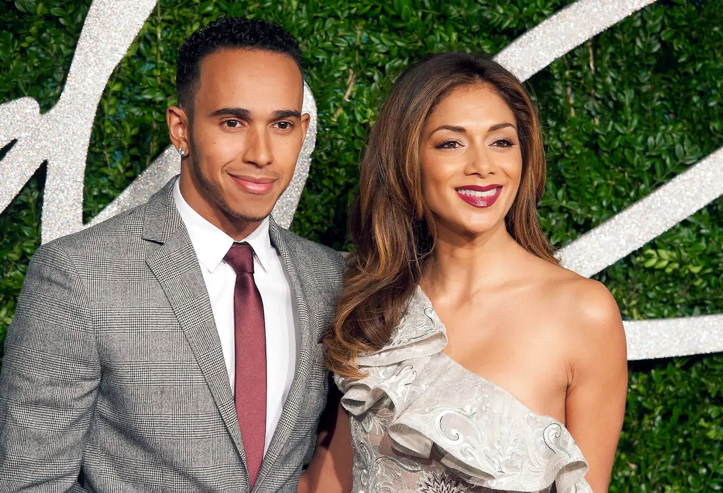 Lewis Hamilton og Nicole Scherzinger gik fra hinanden i 2015. Her er de fotograferet kort inden bruddet, i december 2014.