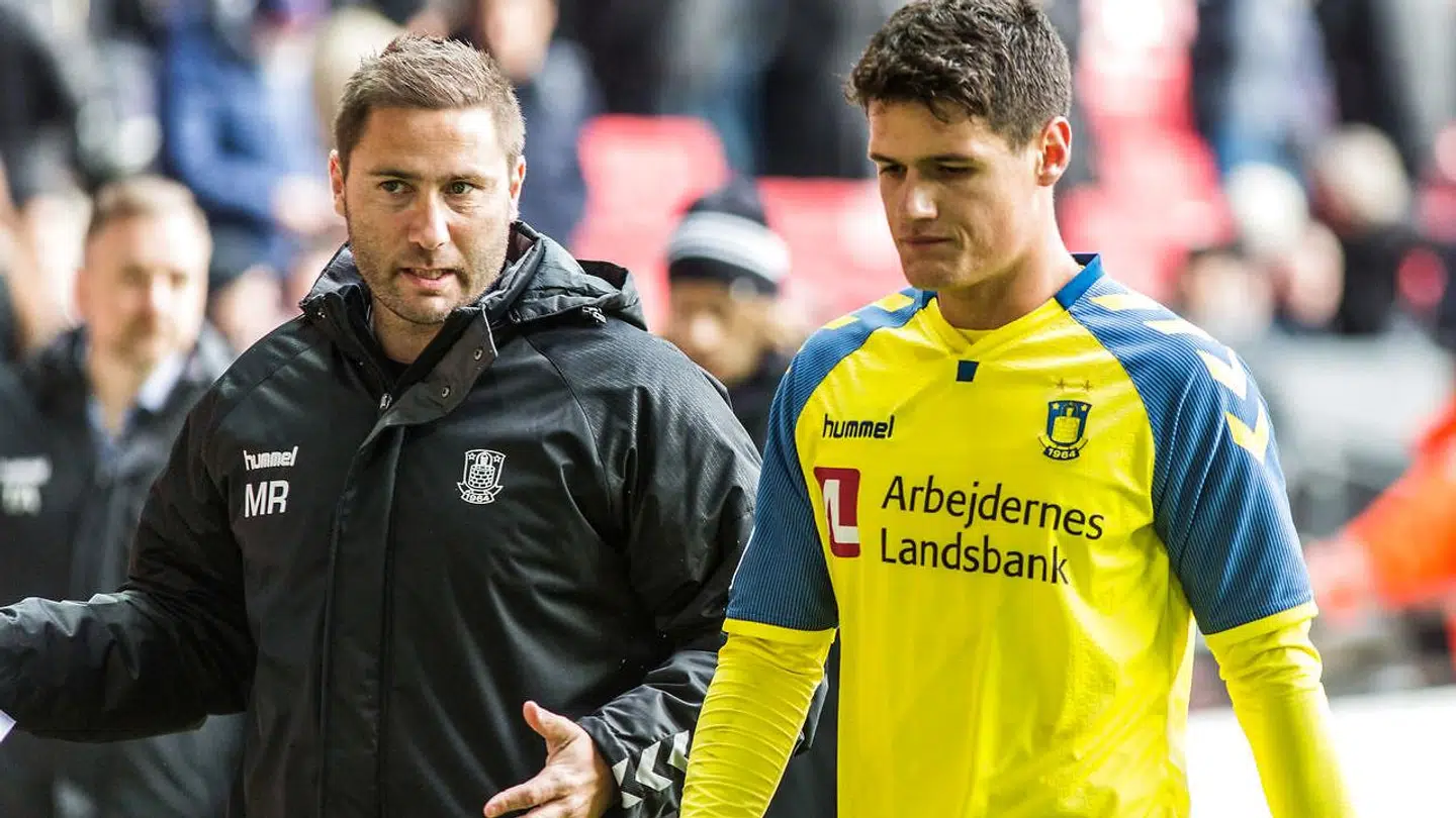 Martin Retov (tv.) skal stå i spidsen for Brøndby-mandskabet resten af sæsonen.