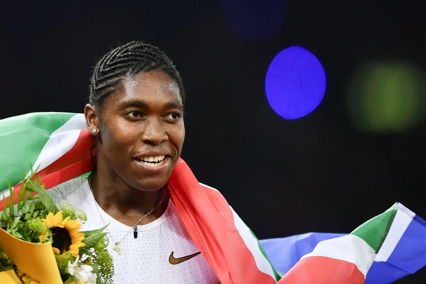 Fra mandag er Caster Semenya hovedperson i et retsmøde ved Den Internationale Sportsdomstol (CAS) i Schweiz om testosteron-dæmmende medicin. (Arkivfoto) Fabrice Coffrini/Ritzau Scanpix
