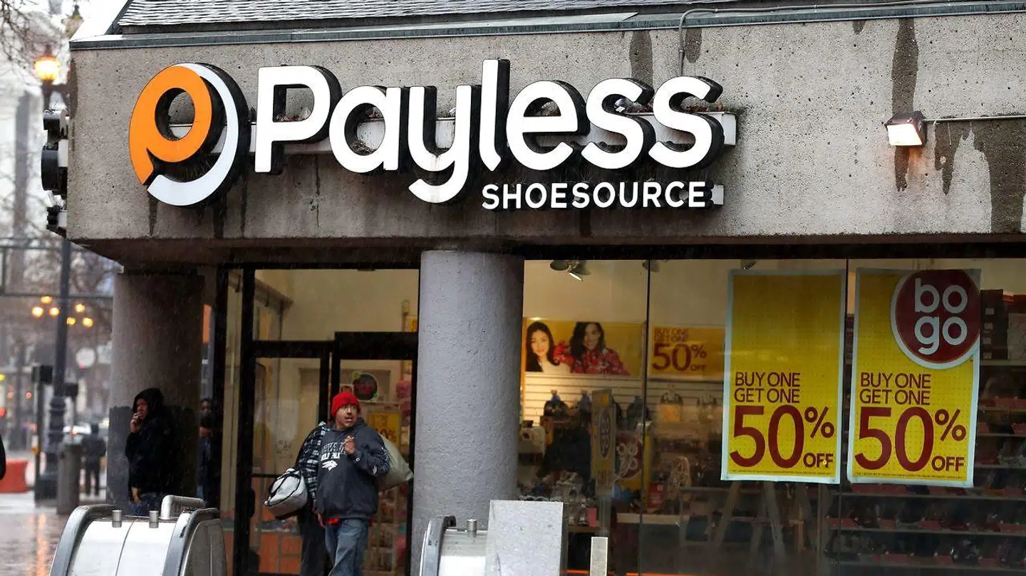 Denne Payless-butik i San Francisco, Californien, kan snart være fortid - sammen med 2.299 andre.