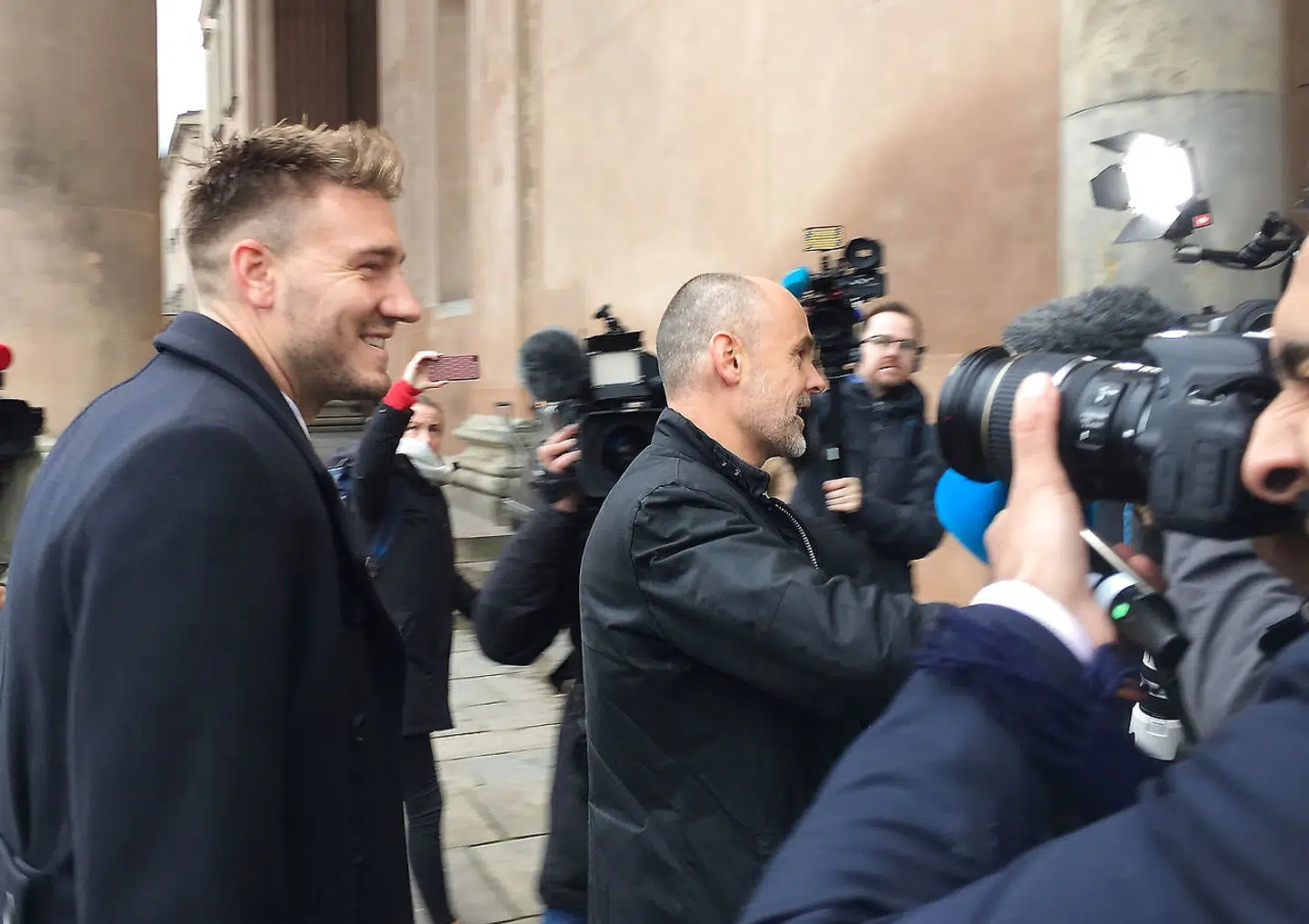 Nicklas Bendtner ankommer til Københavns Byret 2. november 2018.