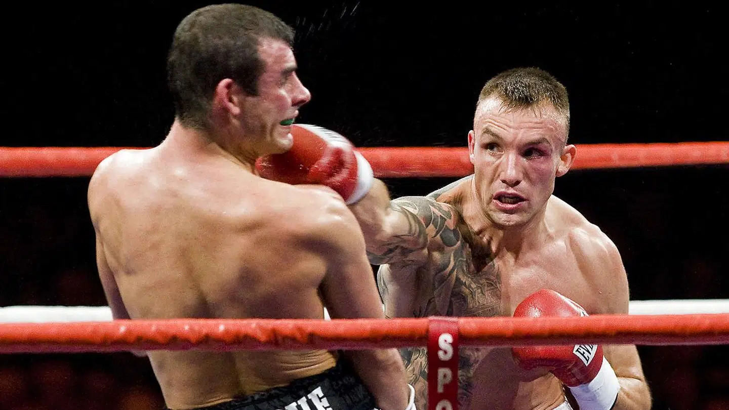 Mikkel Kessler i Cardiff, Wales. Millennium Stadium. Mikkel Kessler i kamp mod Joe Calzaghe.