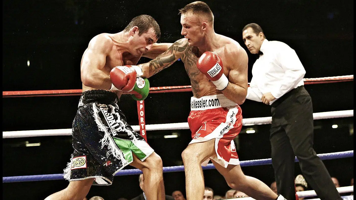 Mikkel Kessler i Cardiff, Wales. Millennium Stadium. Mikkel Kessler i kamp mod Joe Calzaghe.