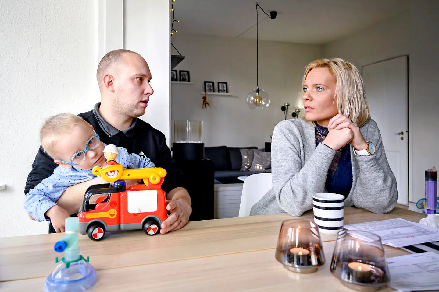 Stine Aagaard Hansen og Kim Sørensen. Kim er bonusfar til Magnus.
