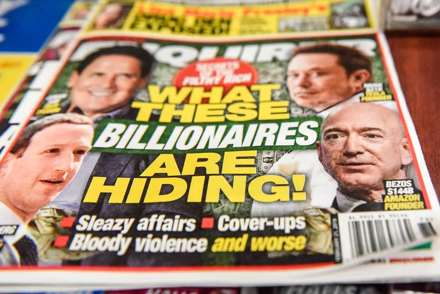 Når Jeff Bezos er på forsiden af National Enquirer, er historien sjælden positiv.
