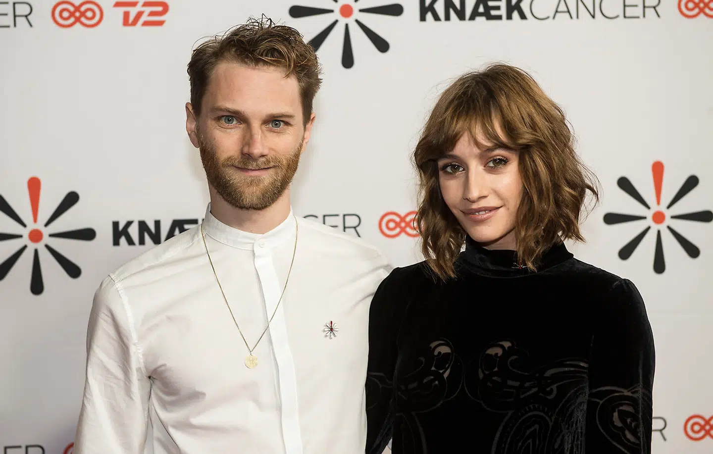 Her ses Cecilie Lassen med sin mand Silas Bjerregaard.