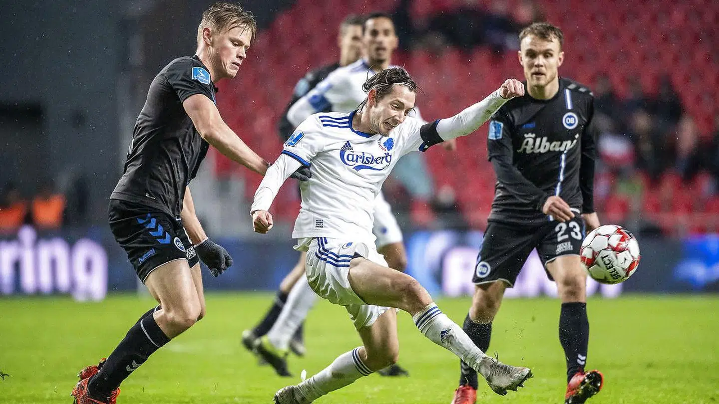 Rasmus Falk var ikke bleg for at drille Robert Skov i mixed zone efter.