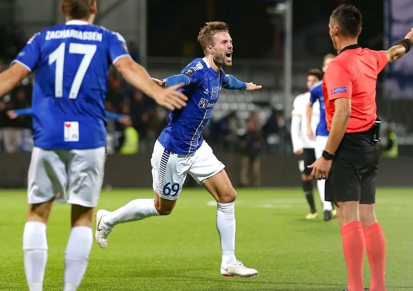 Patrick Mortensen i aktion for sin tidligere klub Sarpsborg