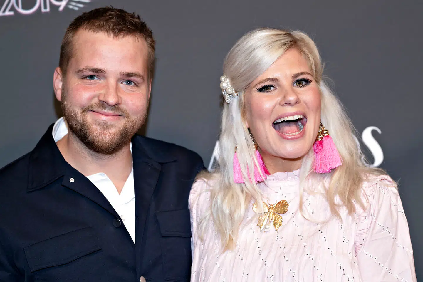 Sofie Linde og Joakim Ingversen på den røde løber til ZULU Awards 2019. KB Hallen torsdag den 7. februar 2019.