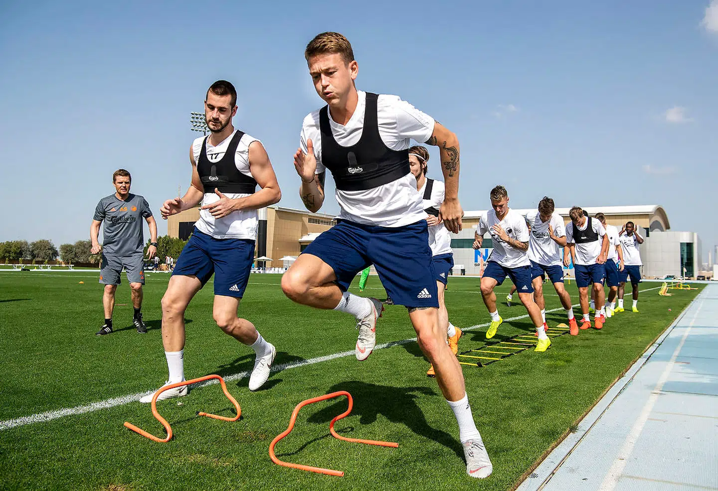 Nicolaj Thomsen på FC Københavns træningslejr i Dubai i januar.