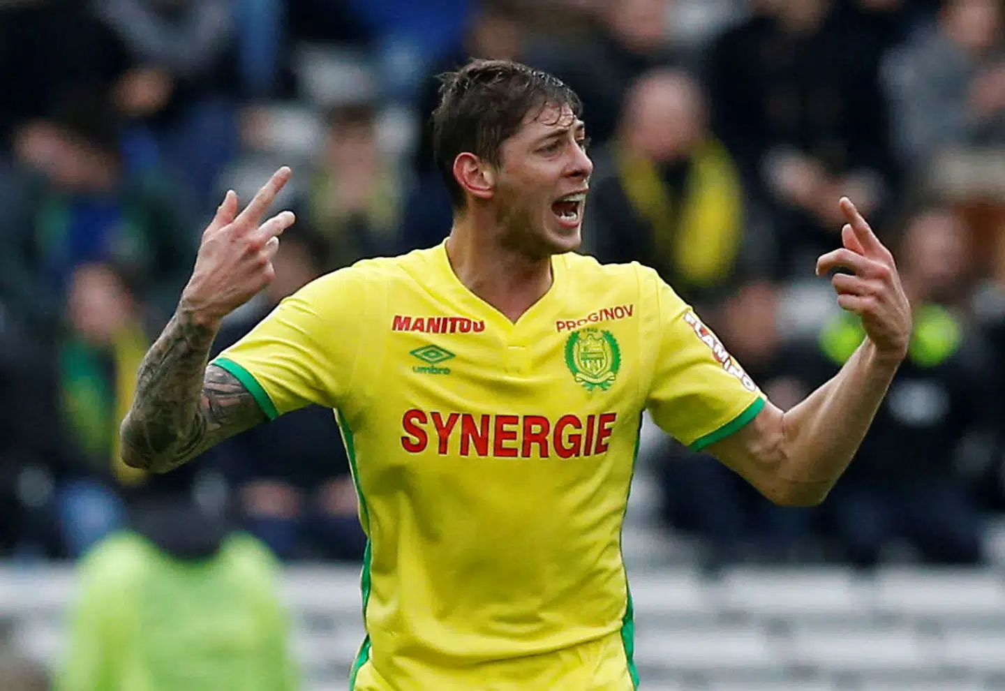 Emiliano Sala i aktion for Nantes.