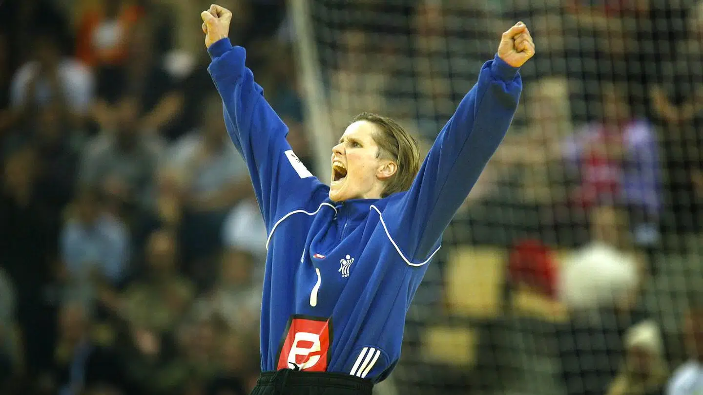 Lene Rantala under EM på hjemmebane i 2002.