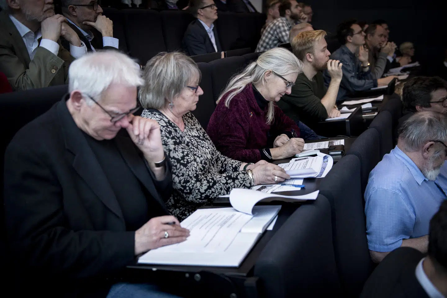 Der var tirsdag godt besøgt på Københavns Universitet, da krigsudredningen blev offentliggjort. Liselotte Sabroe/Ritzau Scanpix