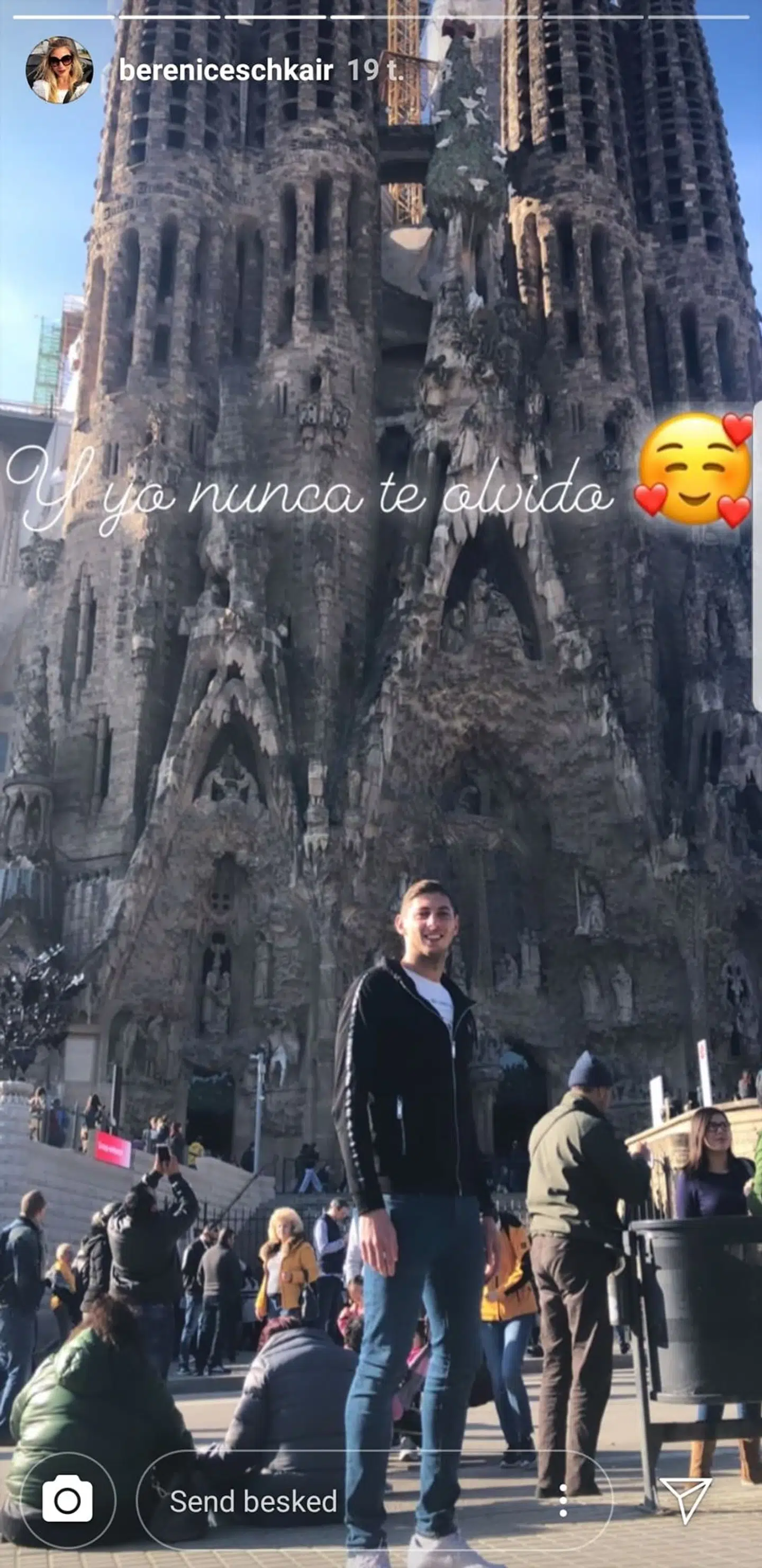 Berenice Schkair deler en smuk hilsen til Emiliano Sala.