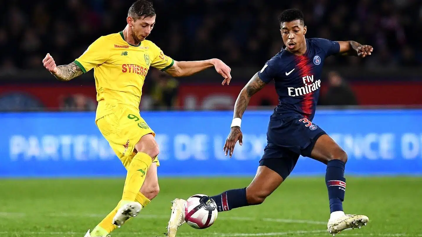 Emiliano Sala i kamp for Nantes tilbage i december.