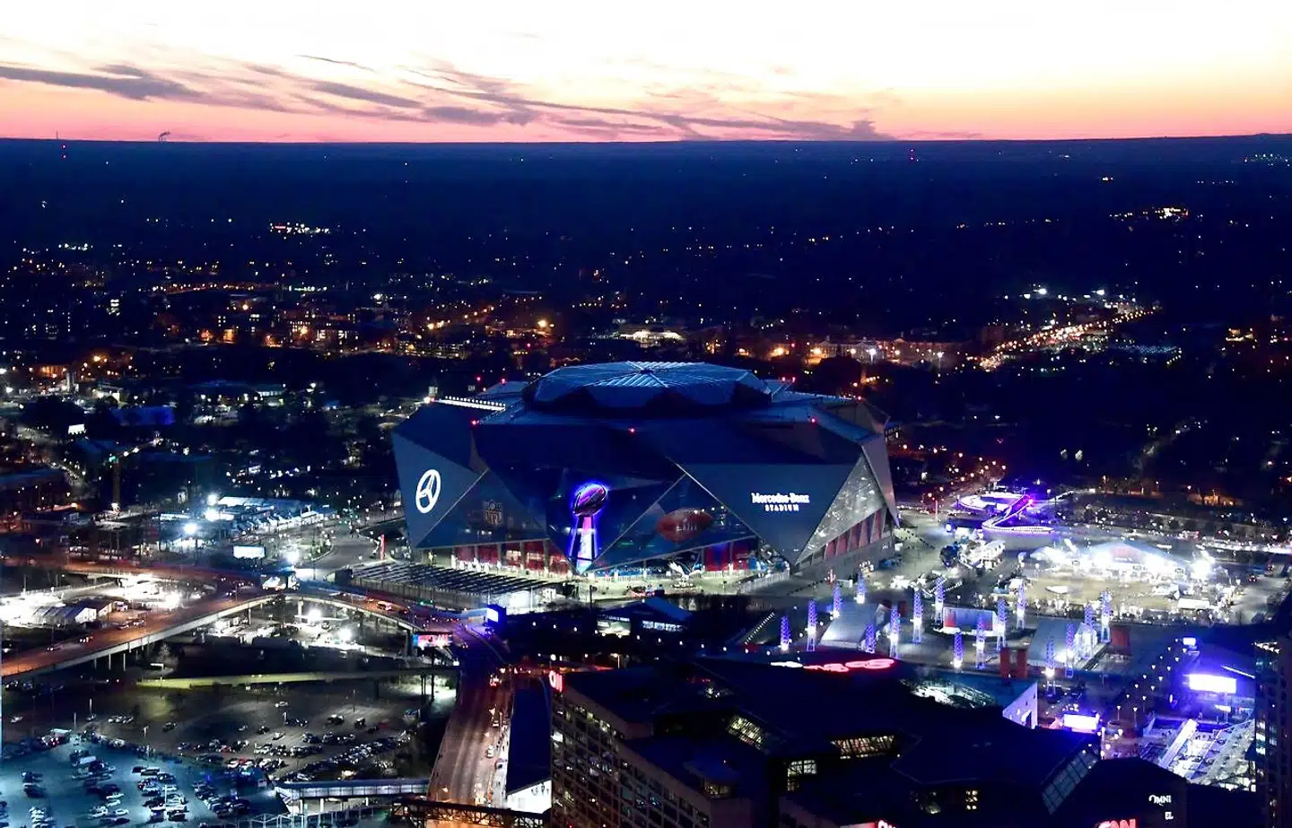 Mercedes-Benz Stadium.