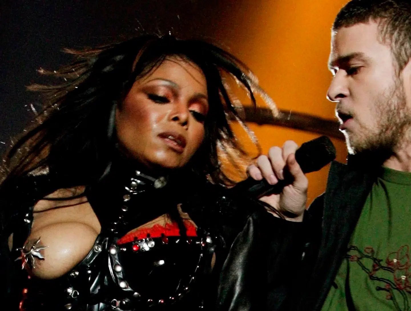 Janet Jackson og Justin Timberlake under dén der optræden i 2004.