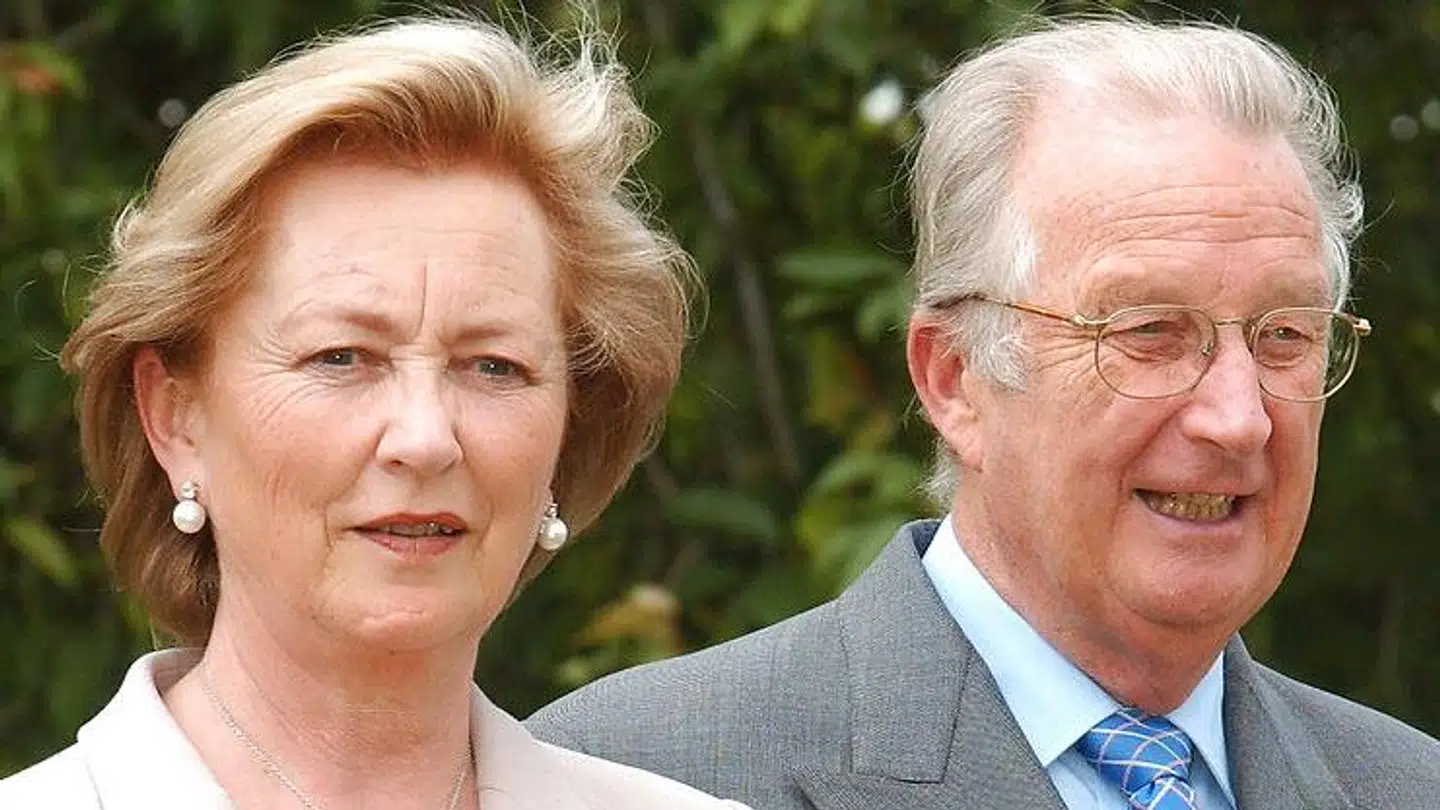 Dronning Paola og Kong Albert fotograferet sammen tilbage i 2003.