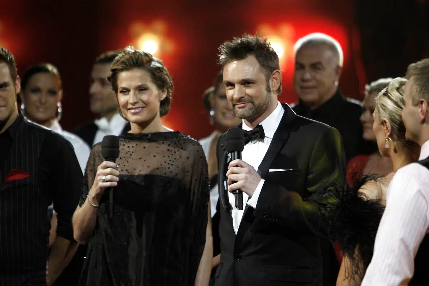 Arkivfoto. Mange danskere husker Andrea Elisabeth Rudolph som vært i 'Vild med dans'. Her ses hun sammen med en af underholdningsprogrammets andre tidligere værter, Claus Elming, fra finalen i 2009.