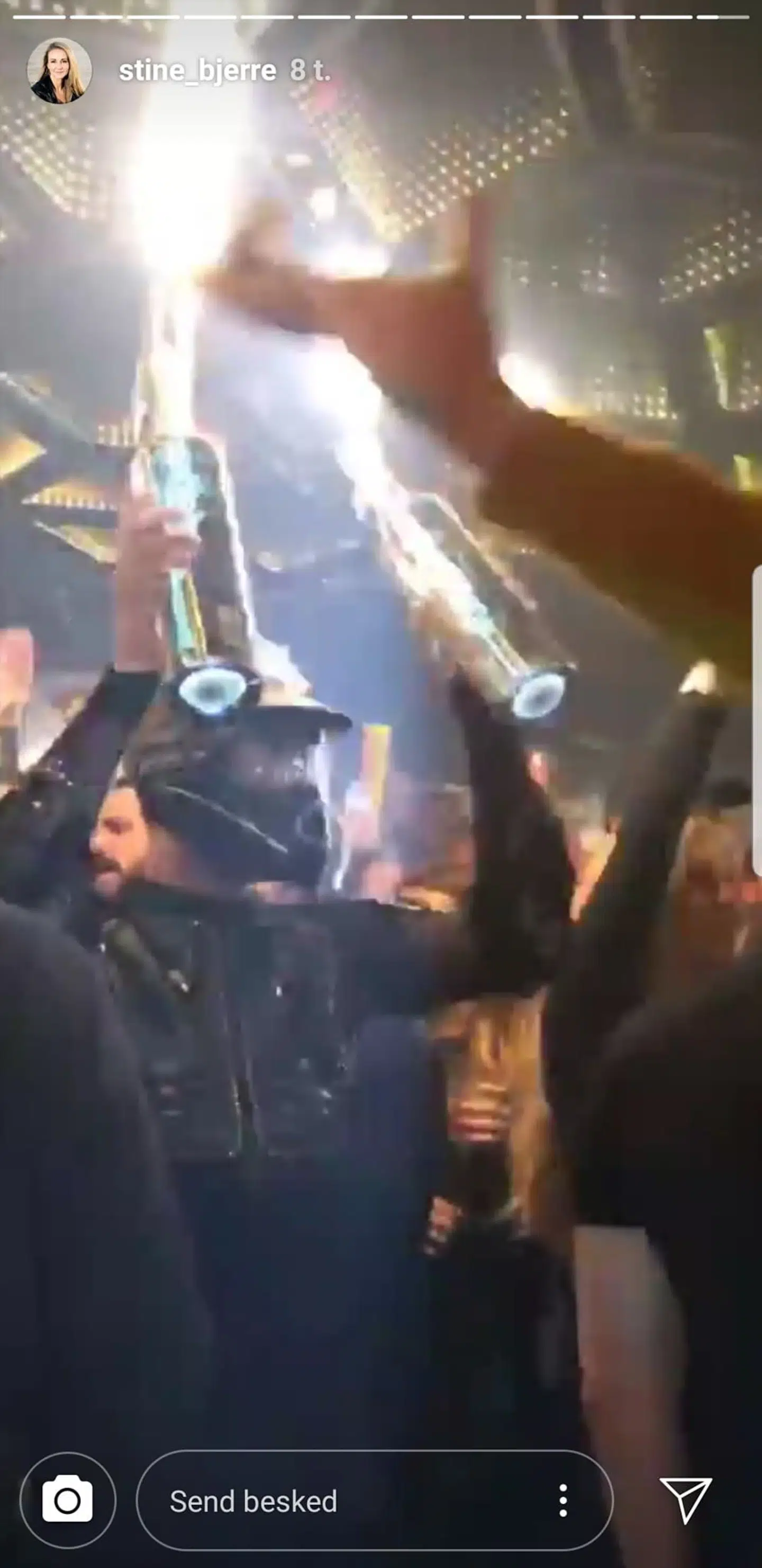 Et kig på Stine Bjerre Mortensens story viser, at der var gang i den på Arch. Hun er gift med Casper U. Mortensen.