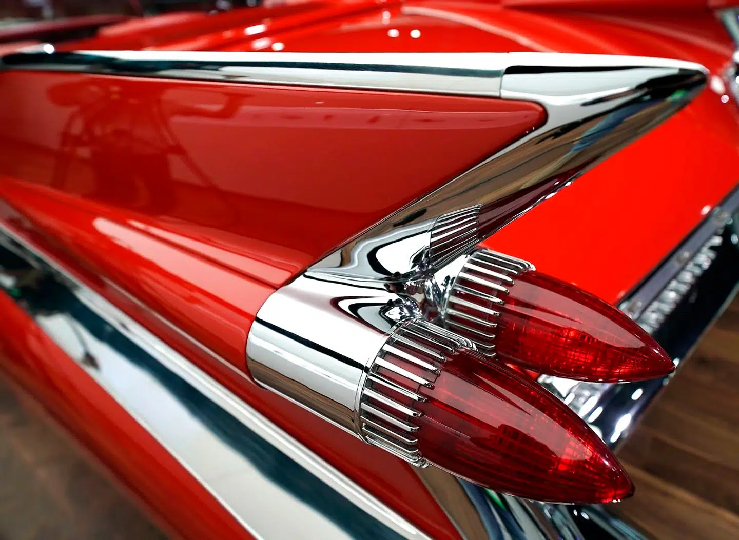 A 1957 Cadillac Eldorado Biarritz Convertible is on display at the Cadillac booth during the 2019 The North American International Auto Show on January 14, 2019 at the Cobo Center in Detroit, Michigan . (Photo by TIMOTHY A. CLARY / AFP)