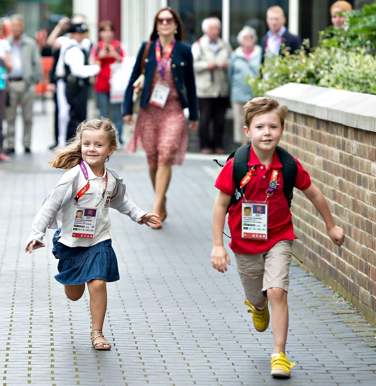 Da prins Christian og prinsesse Isabella var til OL i London i 2012 var der også fuldt tryk på.